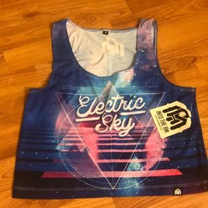 Cute colorful cropped tank top